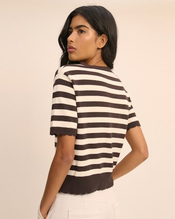 NOBODYS CHILD SHORT SLEEVE TIE NECK CARDI