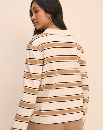 NOBODYS CHILD STRIPE JERSEY RUGBY POLO TOP