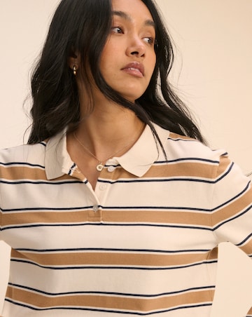 NOBODYS CHILD STRIPE JERSEY RUGBY POLO TOP