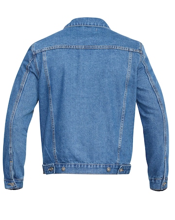 D555 Big & Tall Duke Trucker Style Western Denim Jacket - Blue
