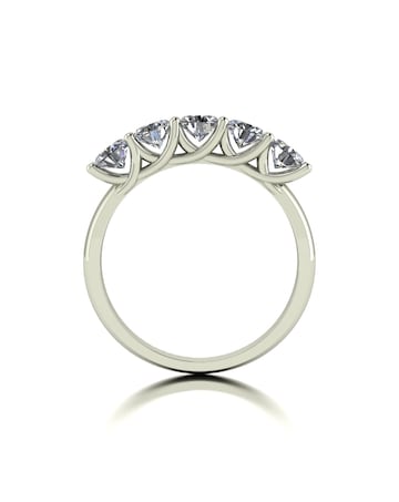 Moissanite 9ct White Gold 1.25ct total Eternity Ring