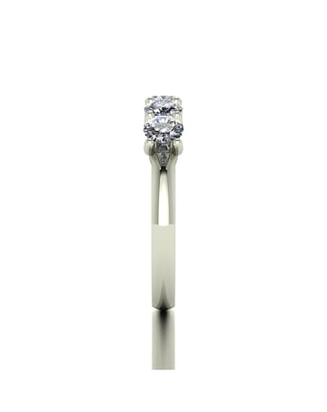 Moissanite 9ct White Gold 1.25ct total Eternity Ring