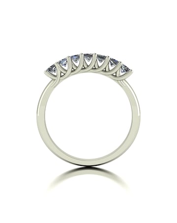 Moissanite 9ct White Gold 0.85ct total Eternity Ring