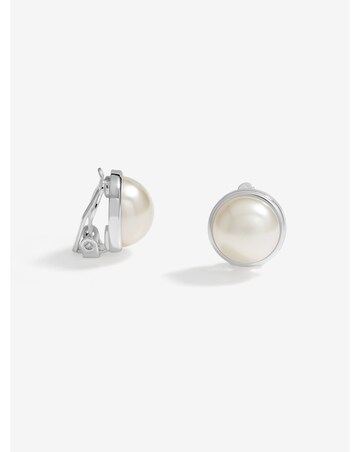 Jon Richard Pearl Dome Clip Earrings