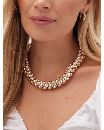 Mood Chunky 2 Tone Short Necklace