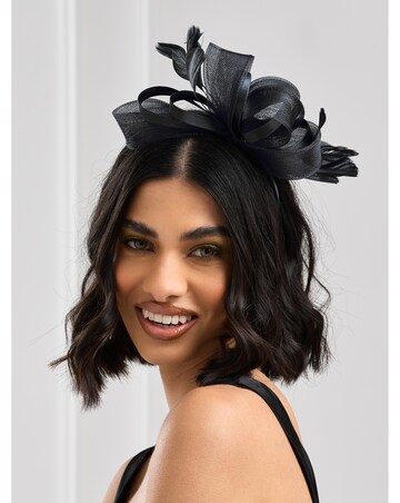 Jon Richard Black Medium Fascinator Headband