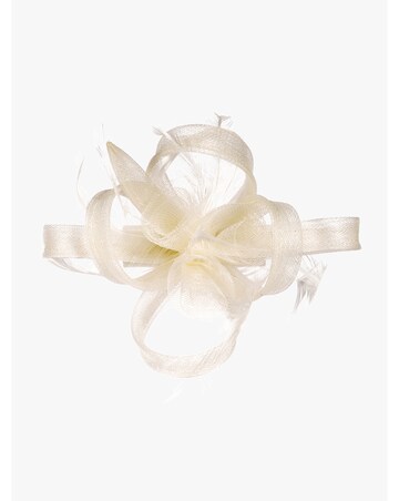 Jon Richard Ivory Small Feather Fascinator Clip