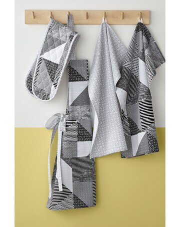 Catherine Lansfield Larsson Geo Cotton Kitchen Tea Towel Pair