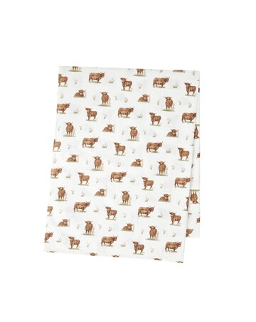 Catherine Lansfield Angus Highland Cow Cotton Table Cloth