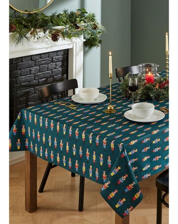 Catherine Lansfield Christmas Nutcracker Cotton Dining Table Cloth