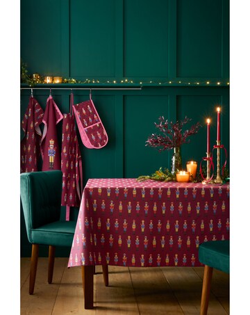 Catherine Lansfield Christmas Nutcracker Cotton Table Cloth