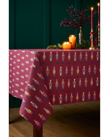 Catherine Lansfield Christmas Nutcracker Cotton Table Cloth