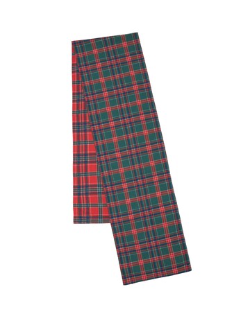 Catherine Lansfield Christmas Tartan Check Cotton Reversible Dining Table Runner