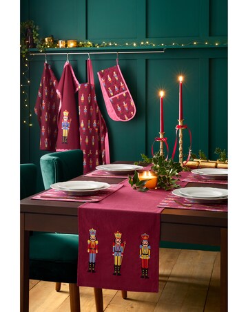 Catherine Lansfield Christmas Nutcracker Cotton Dining Table Runner