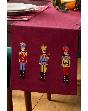 Catherine Lansfield Christmas Nutcracker Cotton Dining Table Runner