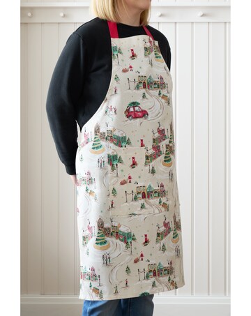 Catherine Lansfield Christmas Town Cotton Kitchen Adult Apron