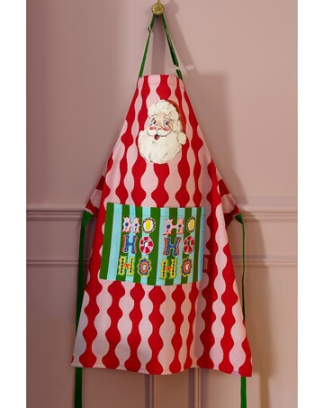 Eleanor Bowmer Santa Cotton Kitchen Adult Apron
