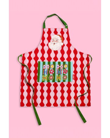 Eleanor Bowmer Santa Cotton Kitchen Adult Apron
