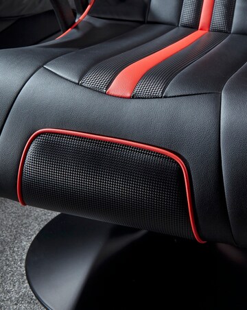 X Rocker Torque 2.1 Stereo Audio Gaming Chair with Vibration - Black / Red