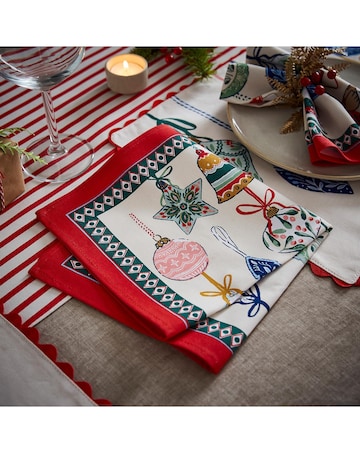 Xmas Ornaments Ctn Napkin 2Pk