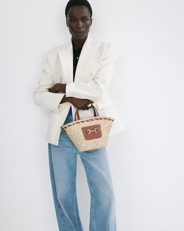 Mango Natural Fibre Crossbody Bag