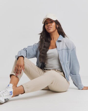 Simply Be Stone Tapered Chino Trouser