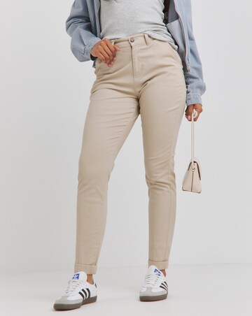 Simply Be Stone Tapered Chino Trouser