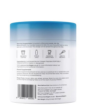 Pura Collagen Flex+ Mini 120g Unflavoured