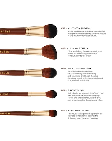 Spectrum Pantherine 5 Piece Makeup Brush Set
