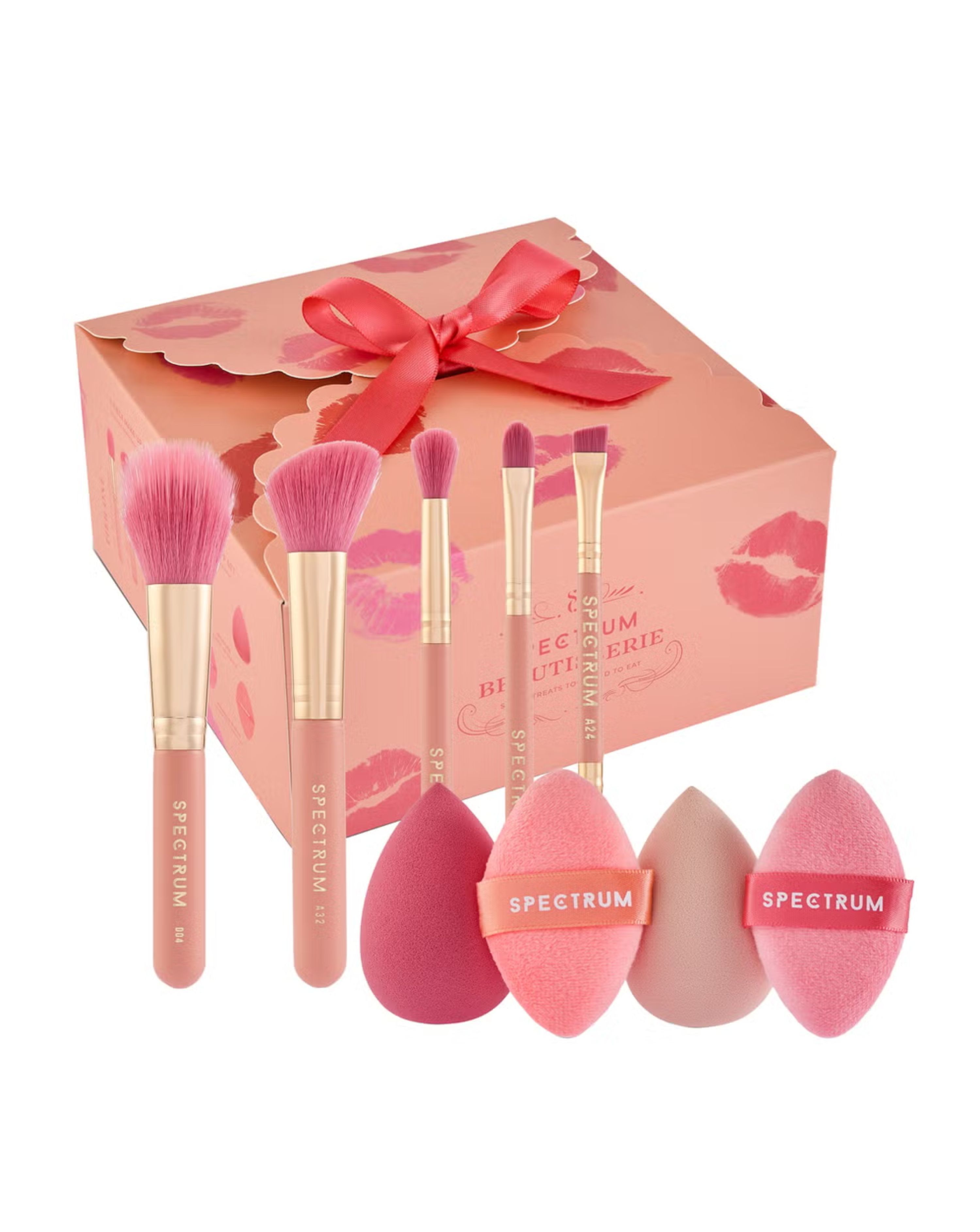 9piece Make Up Brush,Sponge and Puff Box