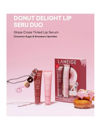 Laneige Donut Delight Lip Serum Duo Skincare Gift Set