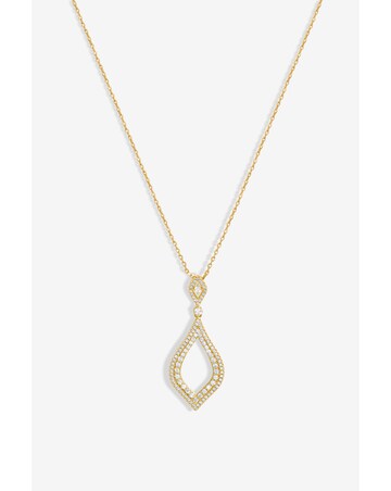 Jon Richard CZ Open Pear Pendant