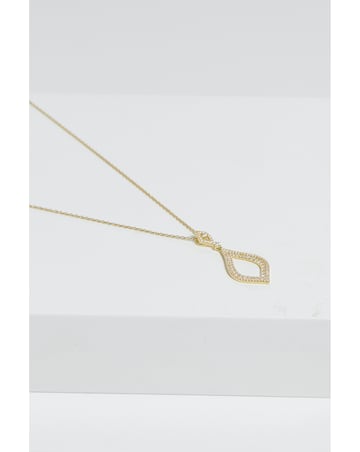 Jon Richard CZ Open Pear Pendant