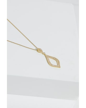 Jon Richard CZ Open Pear Pendant