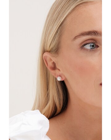 Mood Gold Pearl & Crystal Core Stud Earrings - PacK Of 3