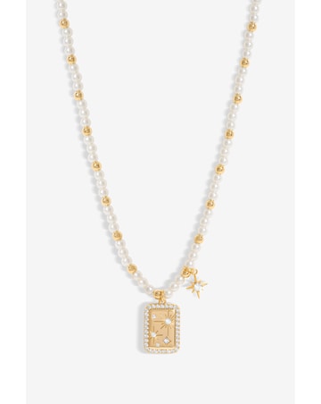Inicio Pearl Charm Necklace - Gift Pouch