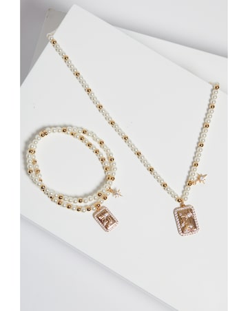 Inicio Pearl Charm Necklace - Gift Pouch