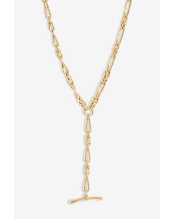 Jon Richard Gold Plated T Bar Necklace