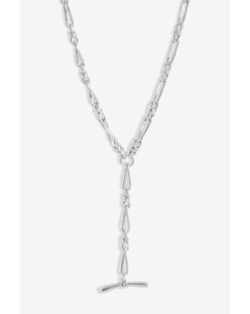 Jon Richard Silver Plated T Bar Necklace