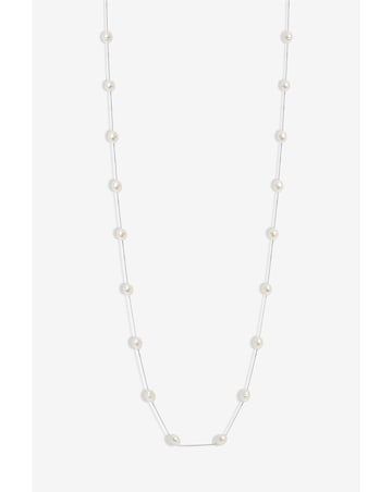 Jon Richard Silver Plated Pearl Rope Necklace