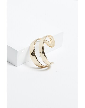 Mood Gold Molten Open Cuff Bracelet