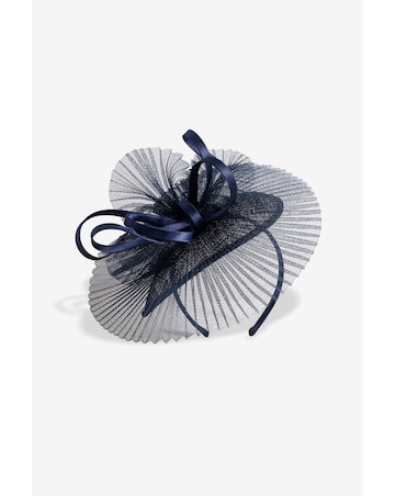 Jon Richard Navy Pleated Fascinator