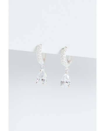 Simply Silver Sterling Silver 925 Diamond Cut Clover stud Earrings