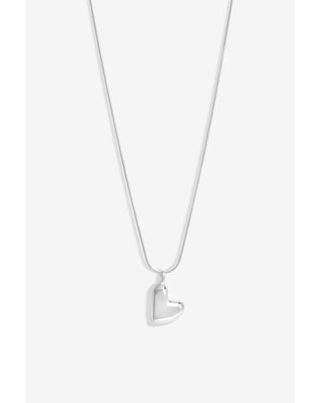 Simply Silver Sterling Silver 925 Molten Heart Pendant
