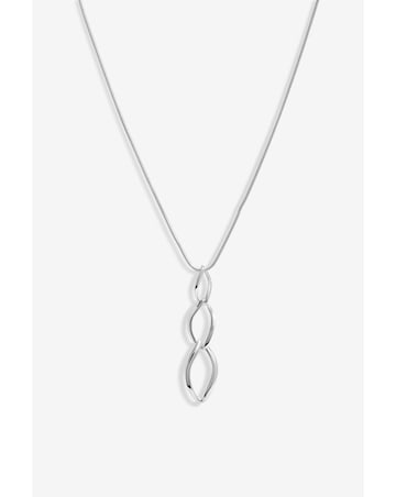 Simply Silver Sterling Silver 925 Polished Flat Spiral Pendant