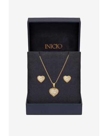 Inicio Pave Heart Set - Gift Boxed