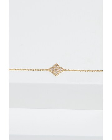Jon Richard Gold Plated Clover Bracelet