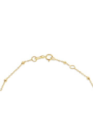 9ct Yellow Gold Rainbow Heart Bracelet