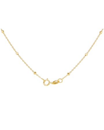 9ct Yellow Gold Rainbow Heart Necklace