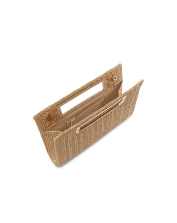 Paradox London Delma Raffia Clutch Bag